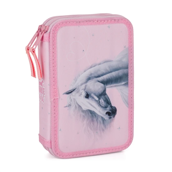 Penál dvoupatrový Kôň romantic – Oxybag 8-53226