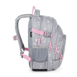 Studentský batoh OXY SCOOLER Grey geometric