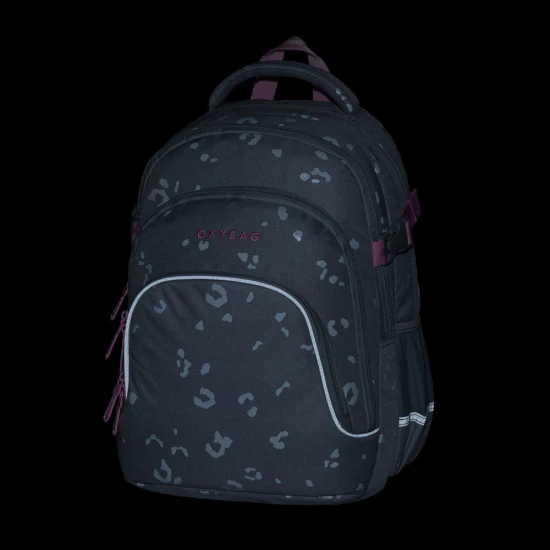 Studentský batoh OXY SCOOLER Grey geometric – Oxybag 9-13626