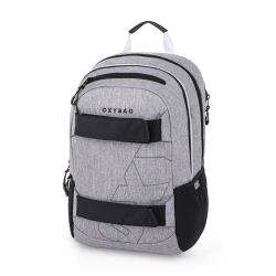 Studentský batoh s pouzdrem OXY Sport Grey Melange