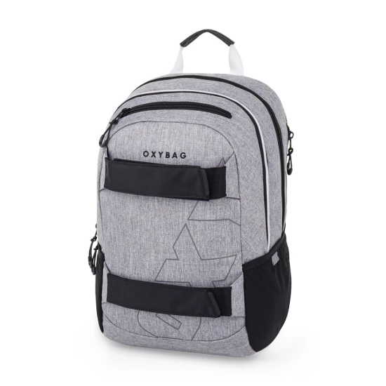 Studentský batoh s pouzdrem OXY Sport Grey Melange – Oxybag 9-23226E