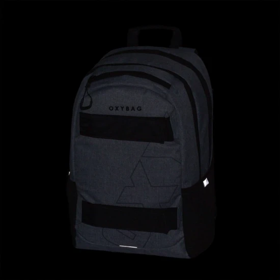 Studentský batoh s pouzdrem OXY Sport Grey Melange – Oxybag 9-23226E