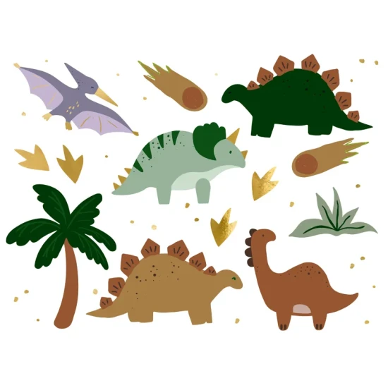 Dočasné tetovačky s dinosaury pro malé dobrodruhy.