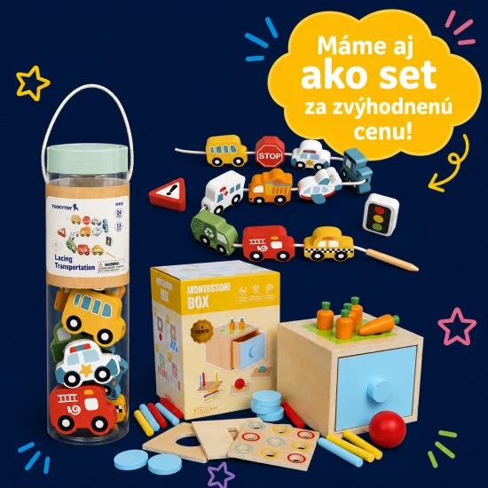 Tooky Toy Navlékání Doprava