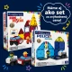 Magnetická stavebnice MAGNA-TILES Fire Rescue – dětské hasičské auto, figurka hasiče a ohnivé dílky