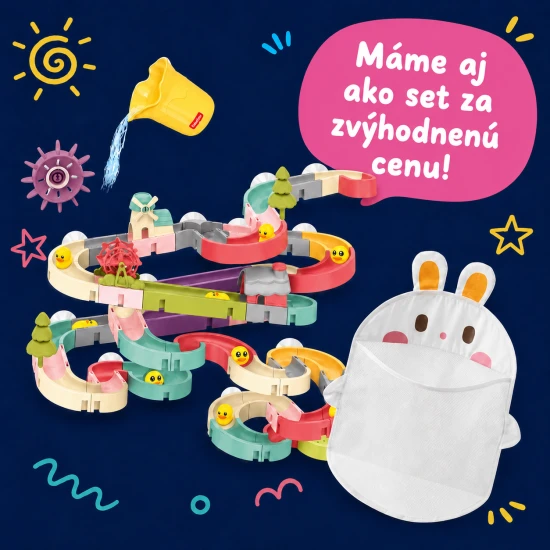 Postavte si vlastní vodní dráhu z 86 dílků