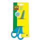 Dětské nůžky pro pravoruké od značky SES jsou bezpečné díky zaobleným špičkám.