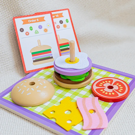 Tooky Toy Poskládej si Burger Poskládej si Burger