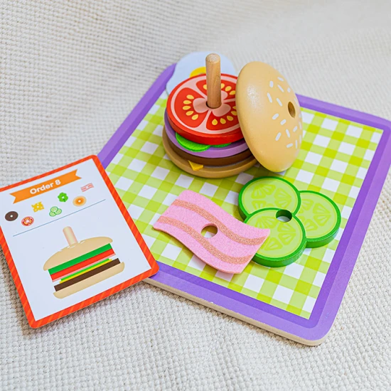 Tooky Toy Poskládej si Burger Poskládej si Burger