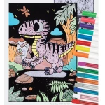 Sametové malování Dinosaurus