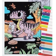 Sametové malování Dinosaurus