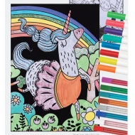 Sametové malování Jednorožec