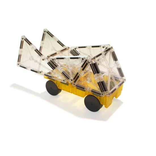 MAGNA-TILES Magnetická stavebnice Cars 2 dílná Green/yellow Stavebnice Cars 2 rozvíjí představivost a jemnou motoriku.