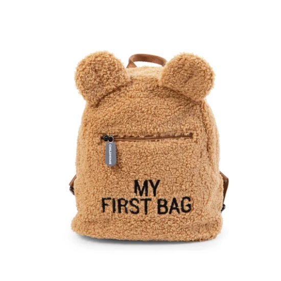 Batoh My First Bag Hnědý Plyšový