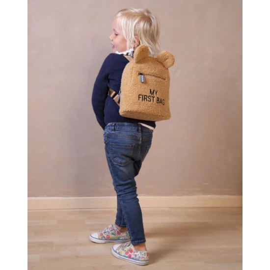 Batoh My First Bag Hnědý Plyšový