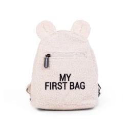 Batoh My First Bag Bílý Plyšový