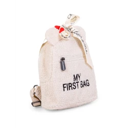 Batoh My First Bag Bílý Plyšový