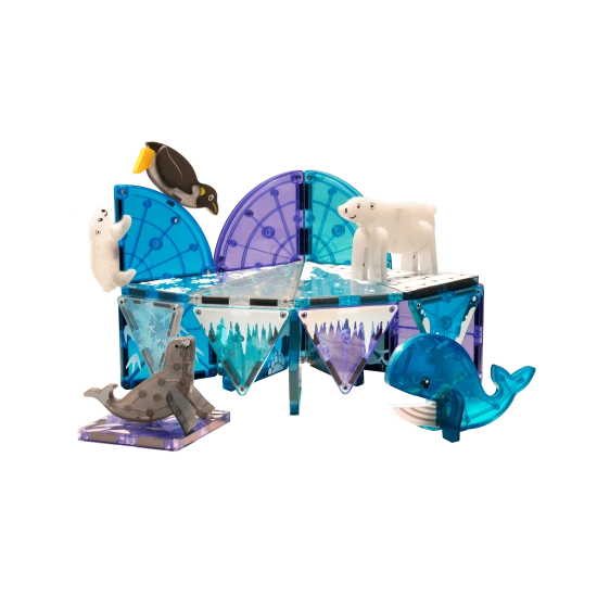 S magnetickou stavebnicí si postavíte vlastní arktickou krajinu.